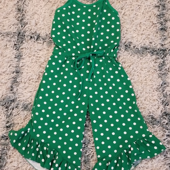 3t Polka Dot Capri Romper - Picture 2 of 3